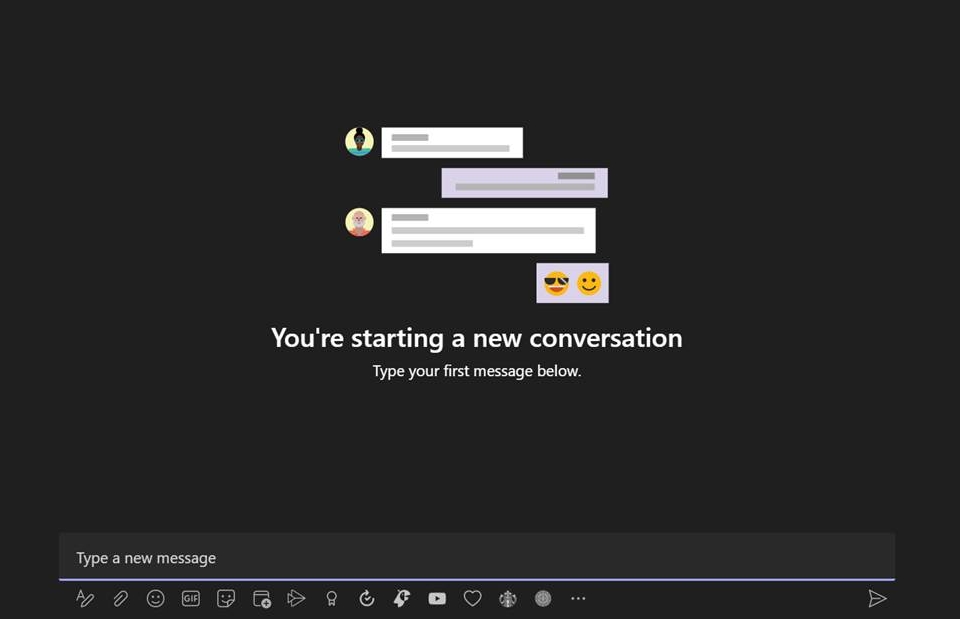 Screenshot of the built-in meme generator on Microsoft Teams