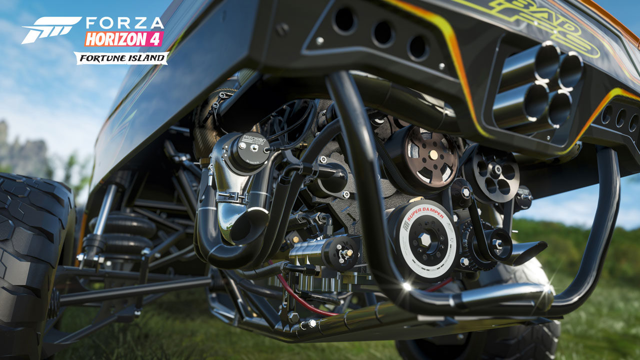 Снимок экрана дополнения Fortune Island для игры Forza Horizon 4