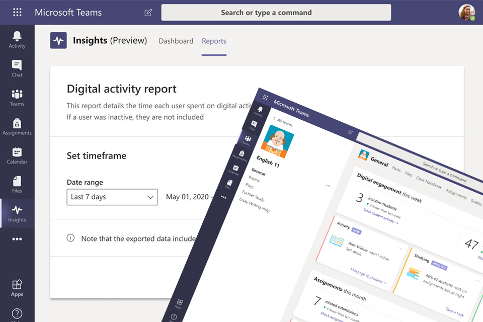 Education Insights в рамках Microsoft Teams