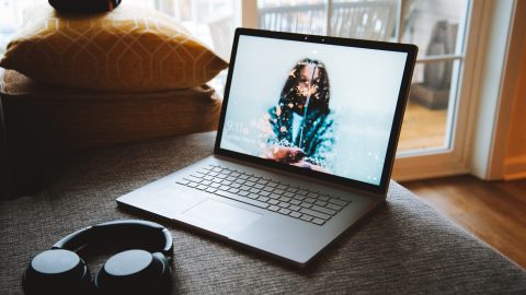 laptop on desk