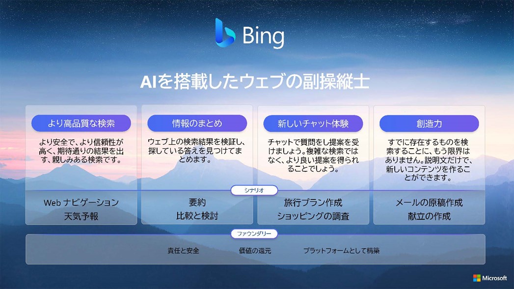 新しいBing