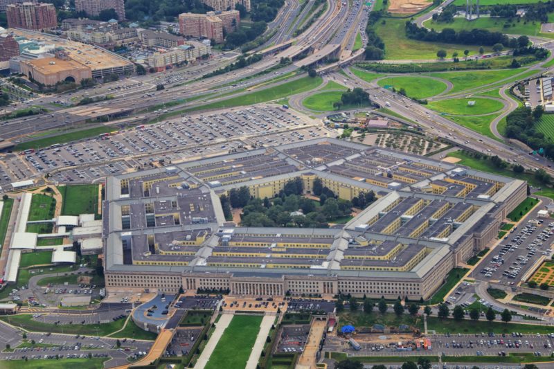 Aerial view of the U.S. Pentagon