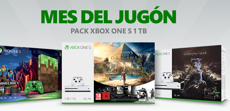 Descuentos con Xbox One S desde 199€ en el mes del jugón 2018