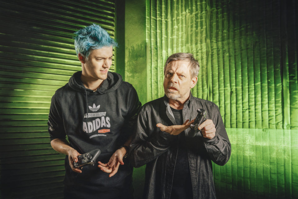 El Streamer Ninja y Mark Hamill