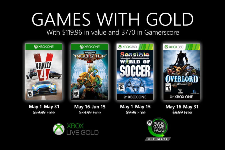 Games with Gold de mayo de 2020