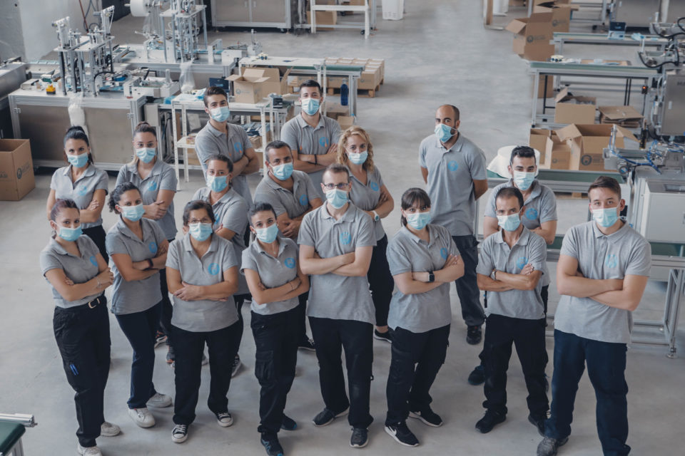 Equipo humano de Mascarillas Béjar