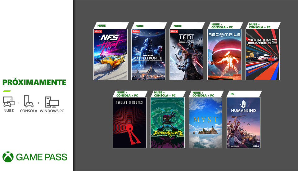 Próximamente en Xbox Game Pass