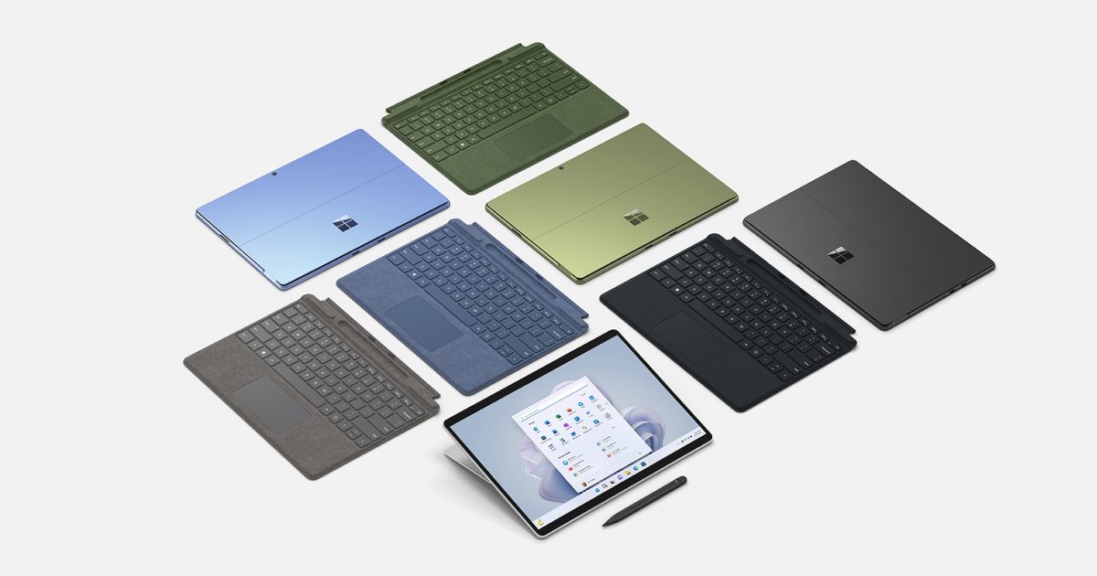 Colores de Surface Pro 9