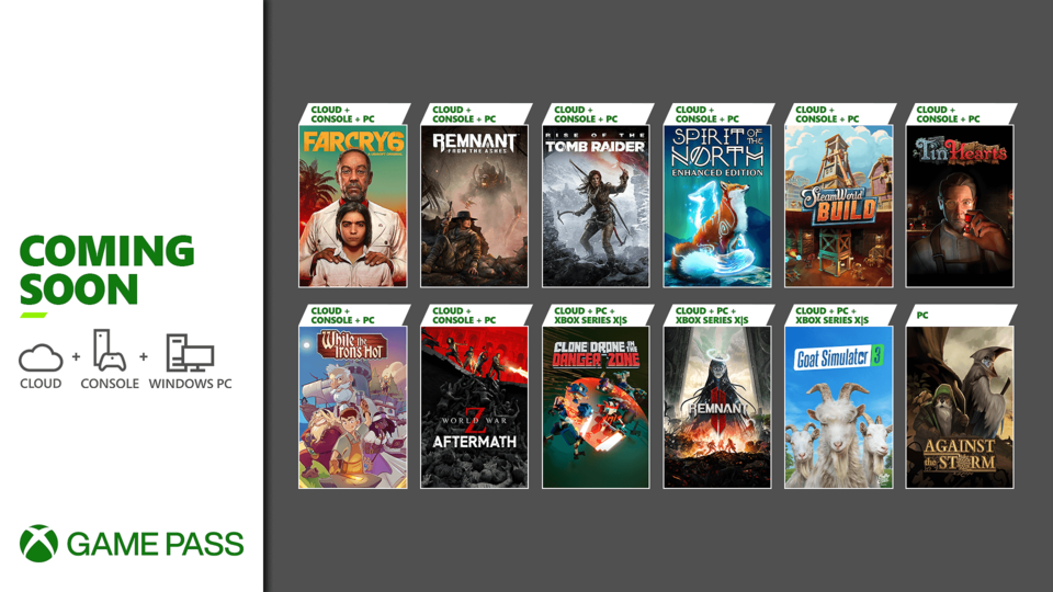 Próximamente en Xbox Game Pass