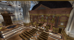 Interior de Basílica del Pilar_Minecraft