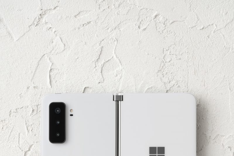 Surface Duo 2 open laying flat