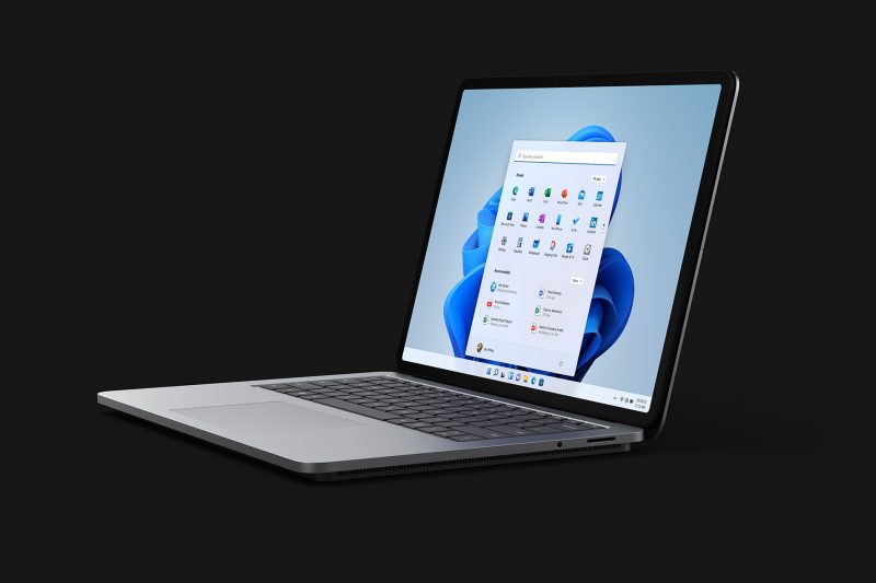 A Surface laptop