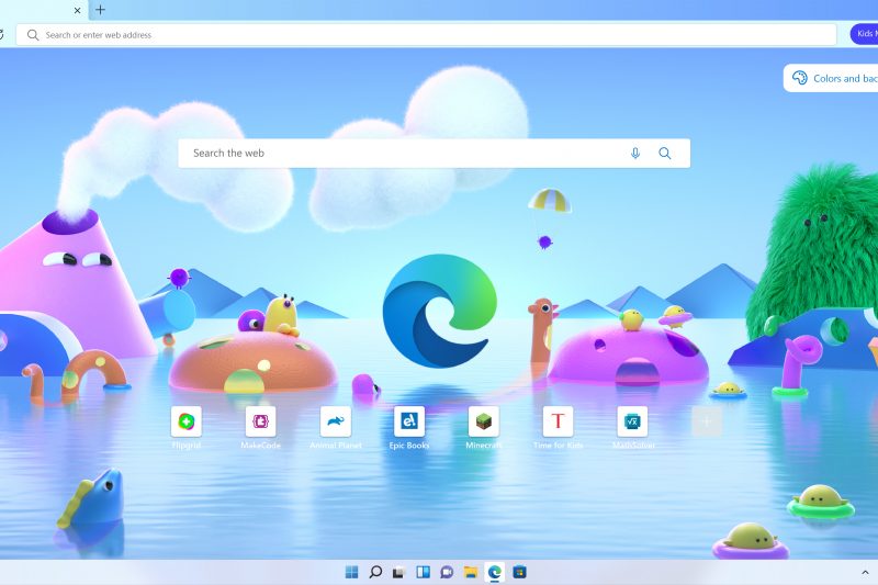 Windows 11 MS Edge Kids Mode