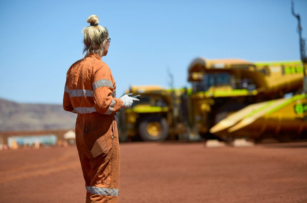 BHP worker in the field