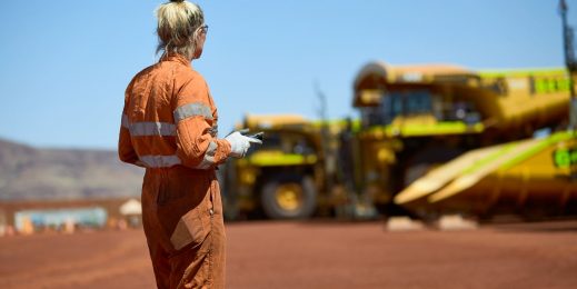 BHP worker in the field