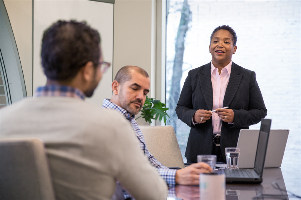 Business managers in a meeting