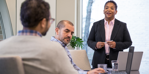 Business managers in a meeting