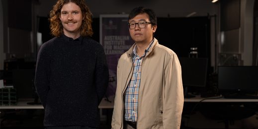 Nicholas Moretti with Professor Tat Jun Chin