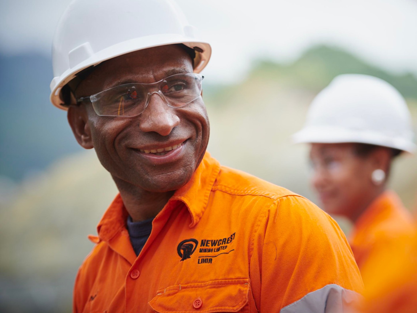 Close up of man in safety clothing