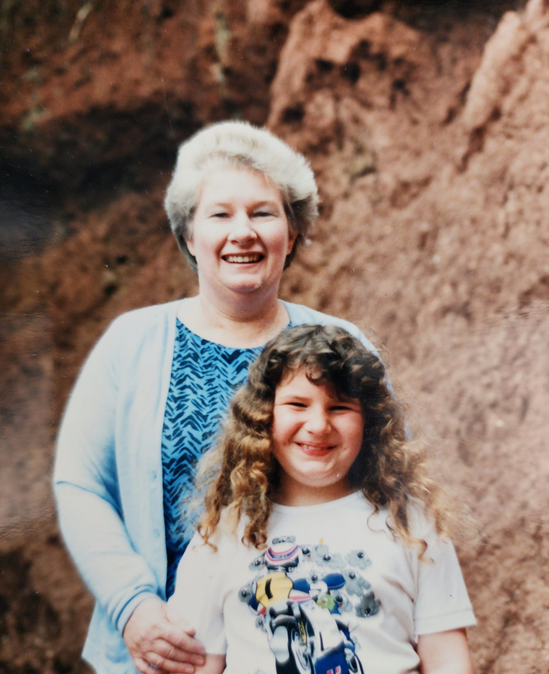 Daniella as a young child with her grandmother