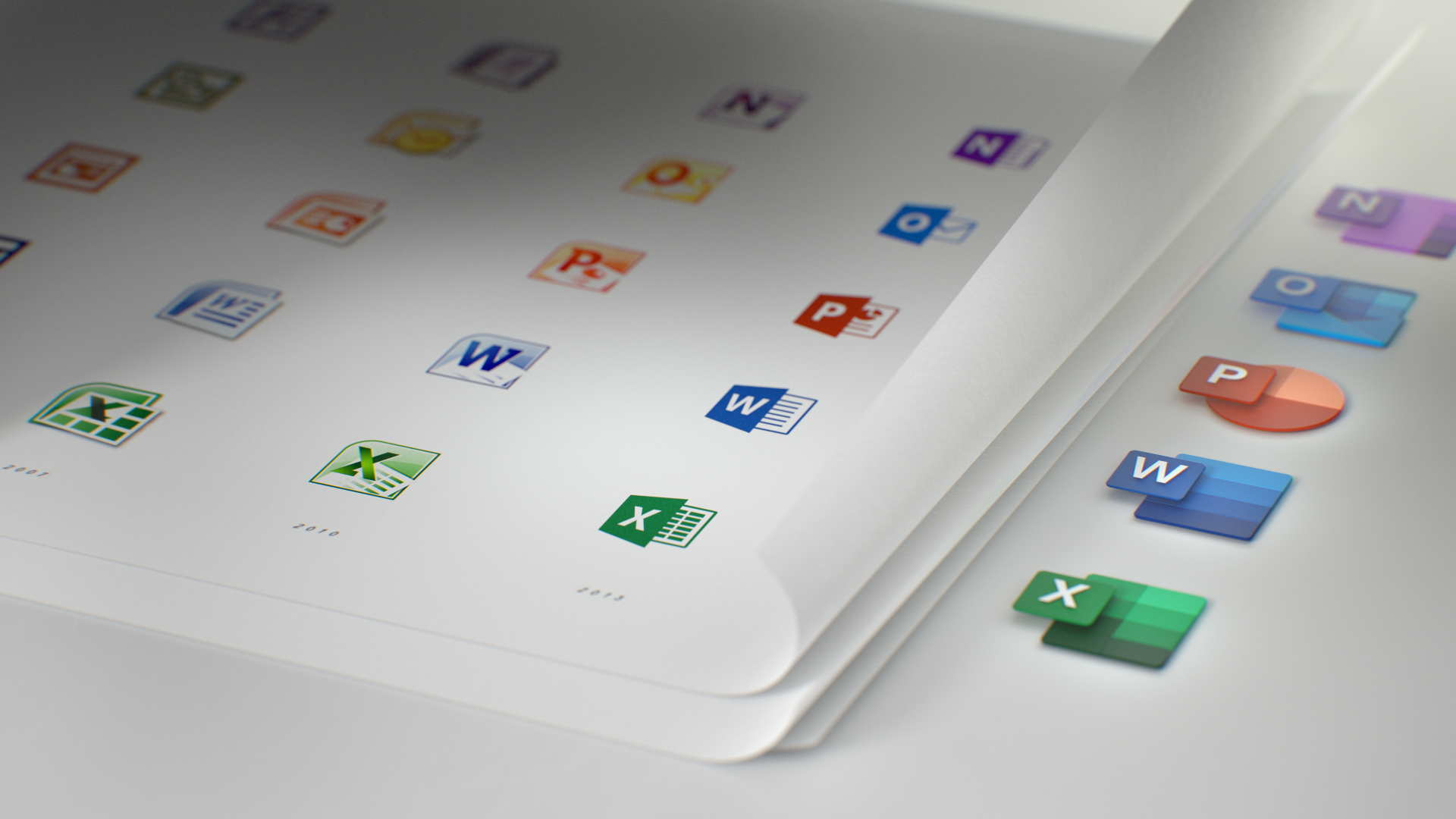 Office icons has been redesigned for the first time in 5 years