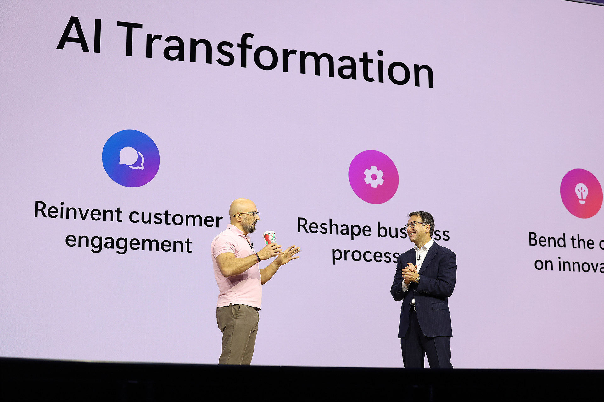 Lance Braunstein, head of Aladdin Engineering at BlackRock, and Judson Althoff, executive vice president and chief commercial officer at Microsoft, speak at Microsoft Ignite 2024.