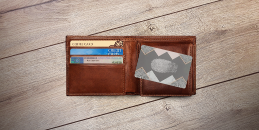 Brown wallet with cards