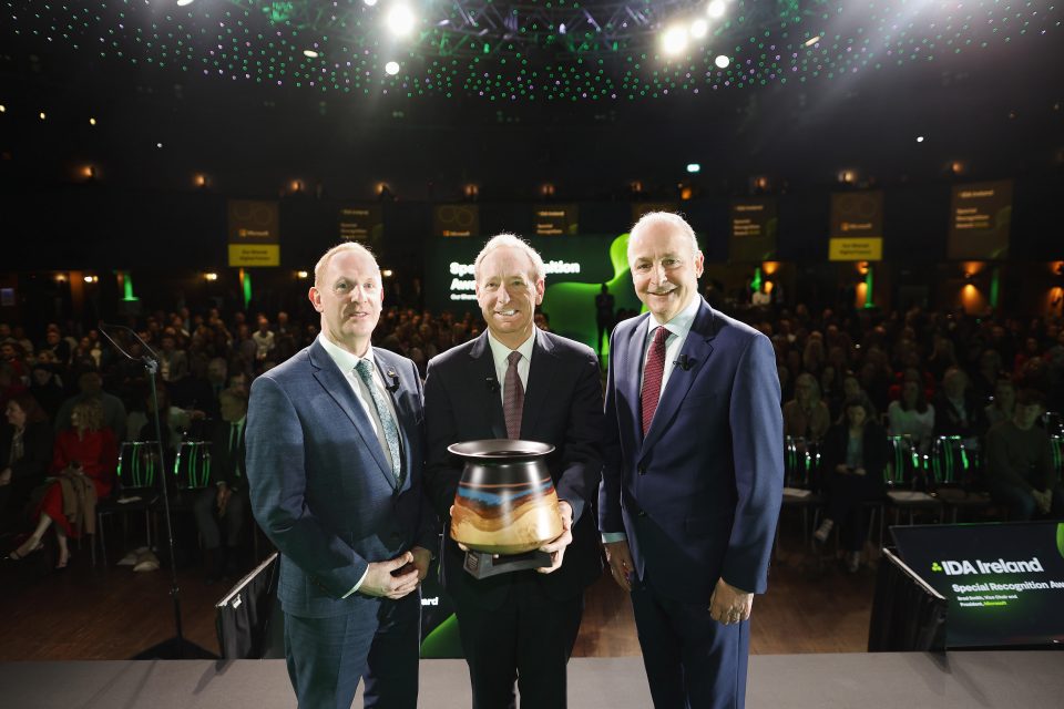 IDA Award with Brad Smith and Taoiseach